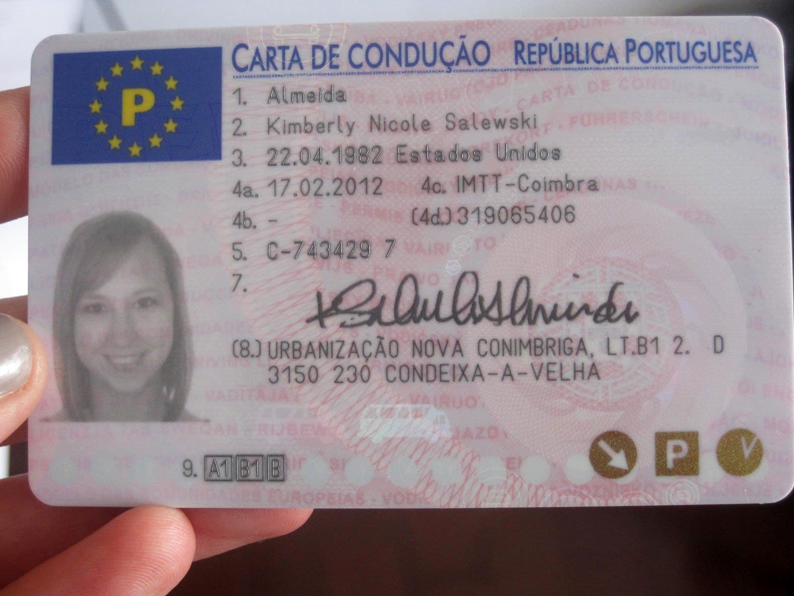 carta de condução categoria b
